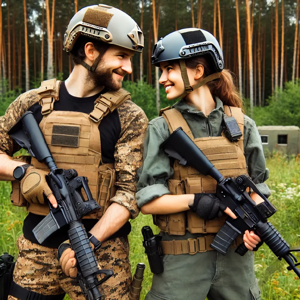 Airsoft je vhodný pro páry - romantických přestřelek není nikdy dost